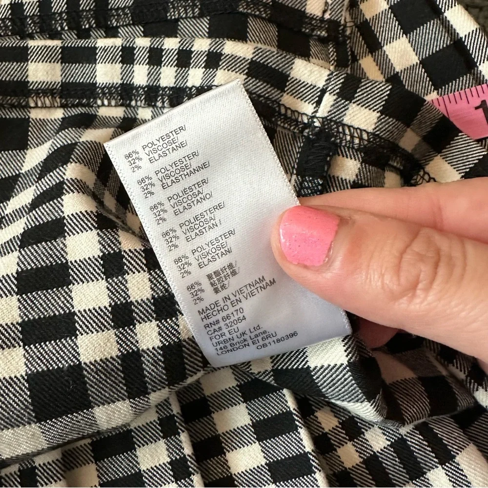 UO plaid pleated skirt